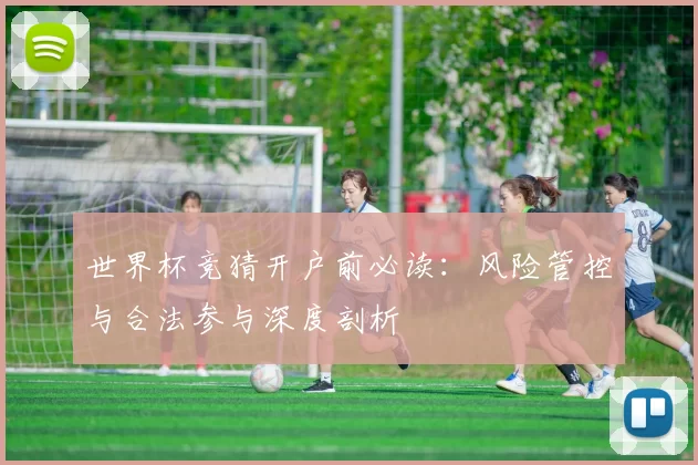 世界杯竞猜开户前必读：风险管控与合法参与深度剖析